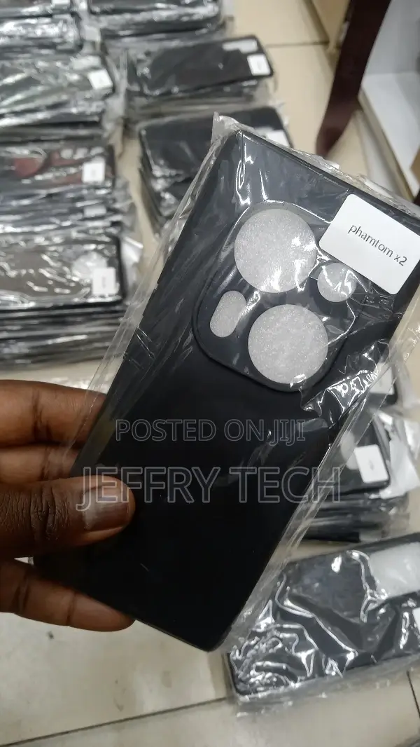 Tecno Phantom X2 Pro 5G, Shockproof Classic Black Matte Soft