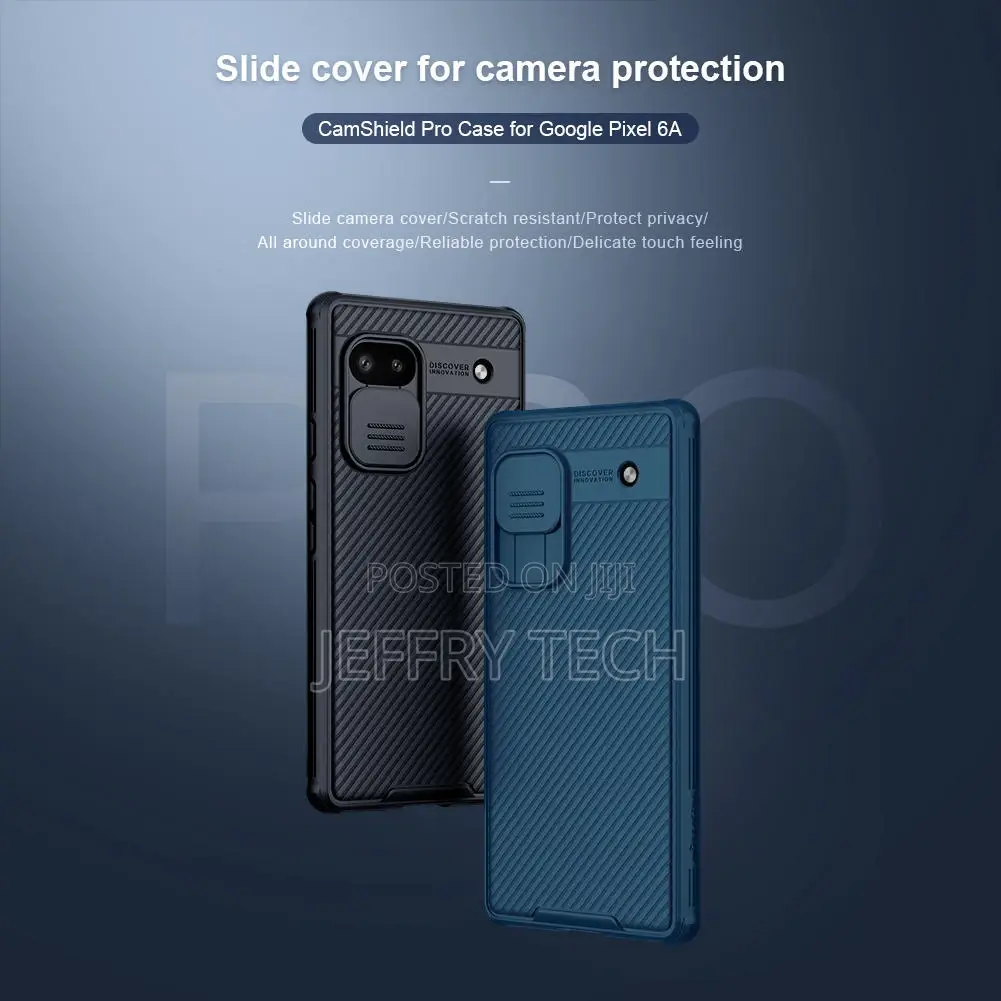 Google Pixel 6A Camshield Phone Case,NILLKIN Camera Protect