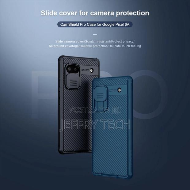 Google Pixel 6A Camshield Phone Case,NILLKIN Camera Protect - thumbnail 2