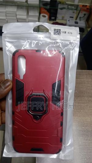 Samsung Galaxy A70 Case - Red Ring Armor - thumbnail 2