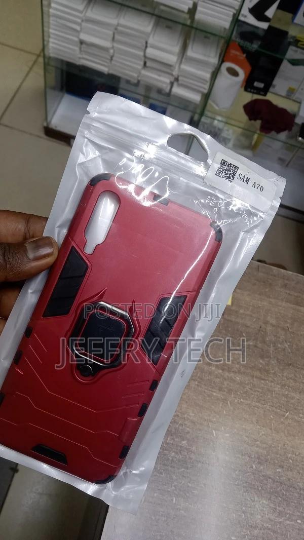 Samsung Galaxy A70 Case - Red Ring Armor - thumbnail 3