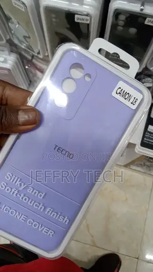 Tecno Camon 18 Soft Silicone Classy Protective Back Cover B
