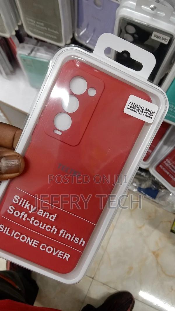Case for Tecno Camon 18 Premier Cover Black Soft Silicone - thumbnail 2