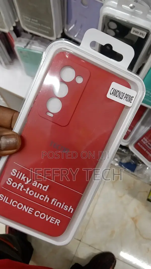 Case for Tecno Camon 18 Premier Cover Black Soft Silicone