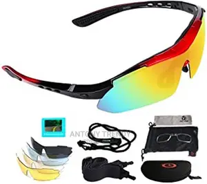 [11 IN 1] Sports Sunglasses UV Protection-5 Lenses, Headband