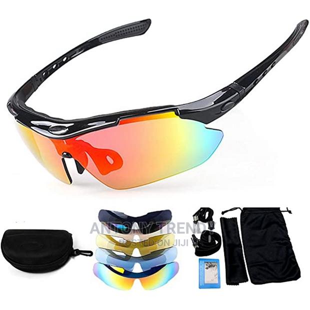 [11 IN 1] Sports Sunglasses UV Protection-5 Lenses, Headband