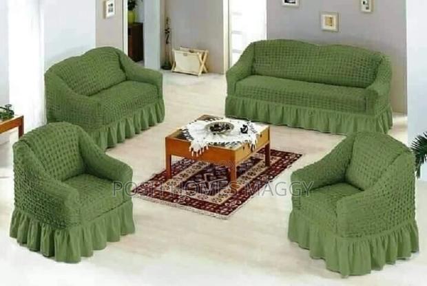 5 Sitter Green Sofa Covers - main view