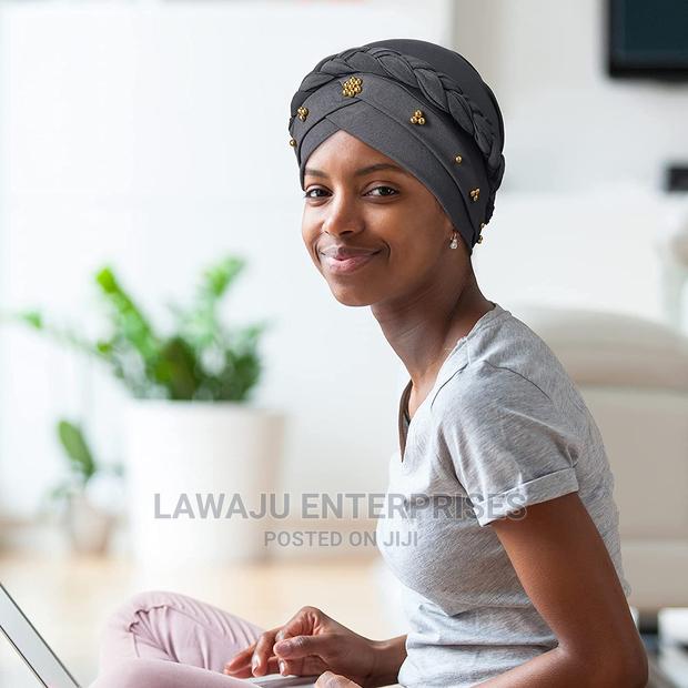 Women Head Turban With Beads - thumbnail 4