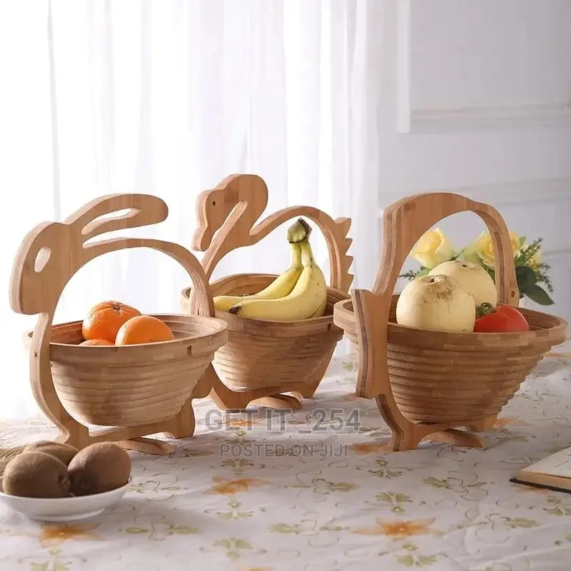 Collapsible Bamboo Fruit Basket