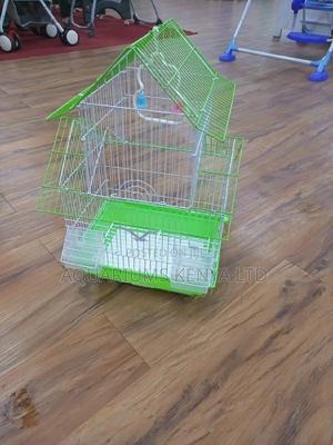 Housed Medium Bird Cage, Love Birds, Birdgies Cage - thumbnail 2