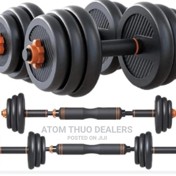 50kg Adjustable Barbell With Kettle Bell - thumbnail 4