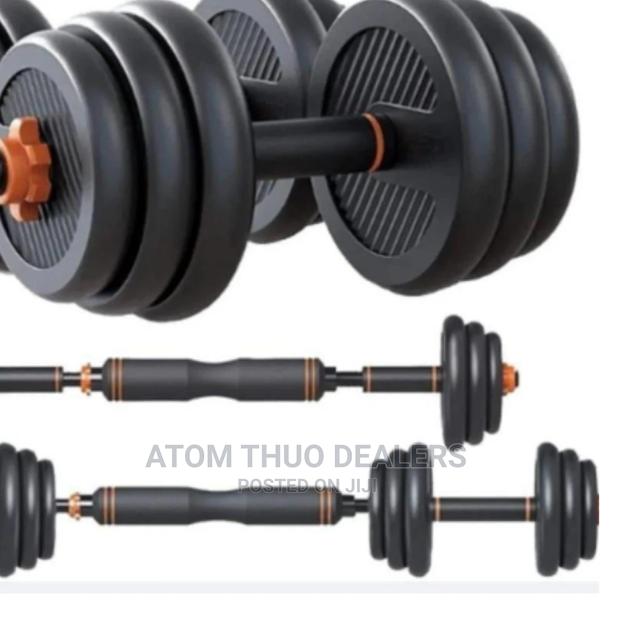 50kg Adjustable Barbell With Kettle Bell - thumbnail 3