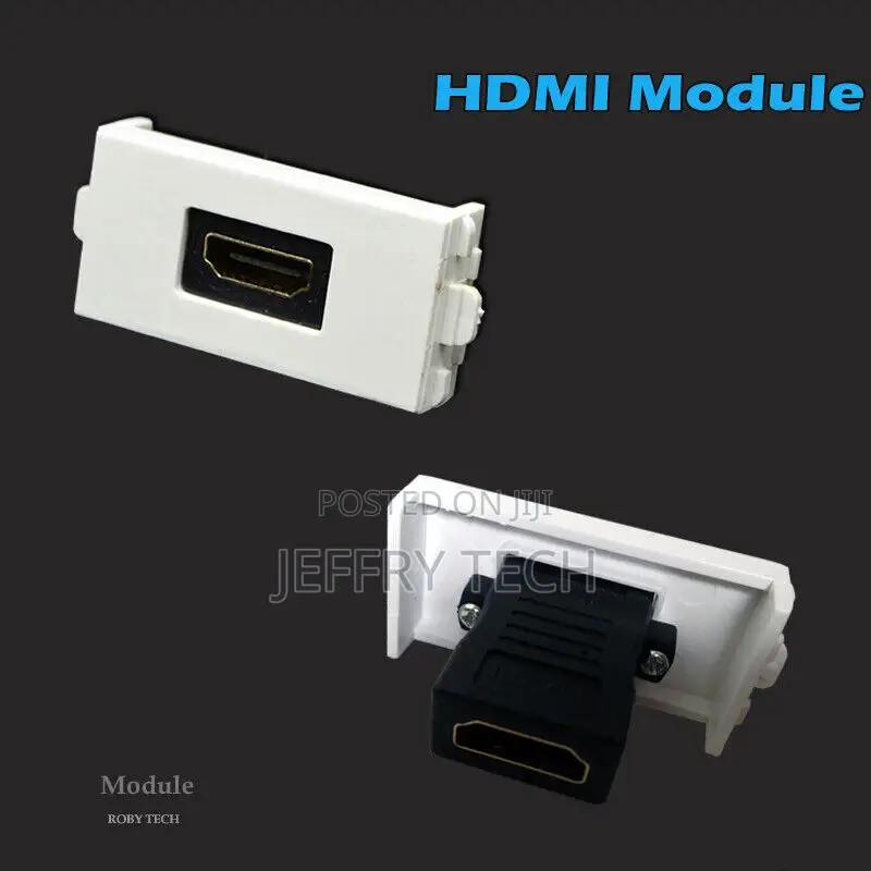 Wall Plate Cover With 3 HDMI Connector Module Wall Faceplate