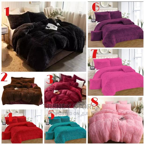 6pcs Luxury Design Velvet Plush Fluffy Duvet - thumbnail 2