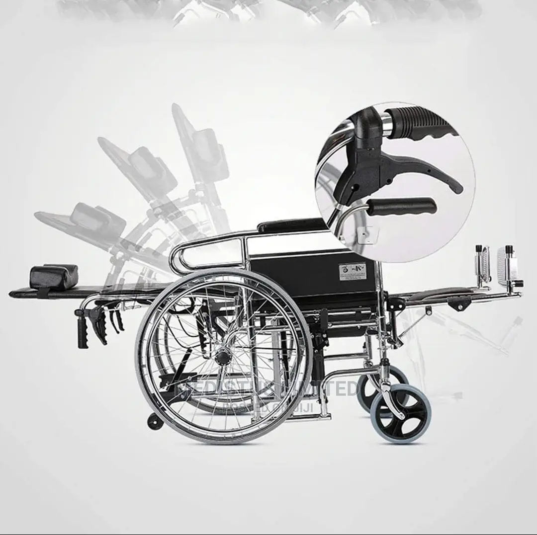 Reclining Commode Wheelchair