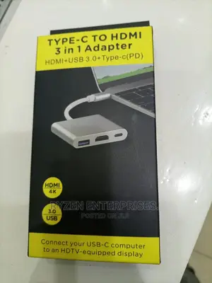 Type-C to HDMI 3 in 1 Adapter