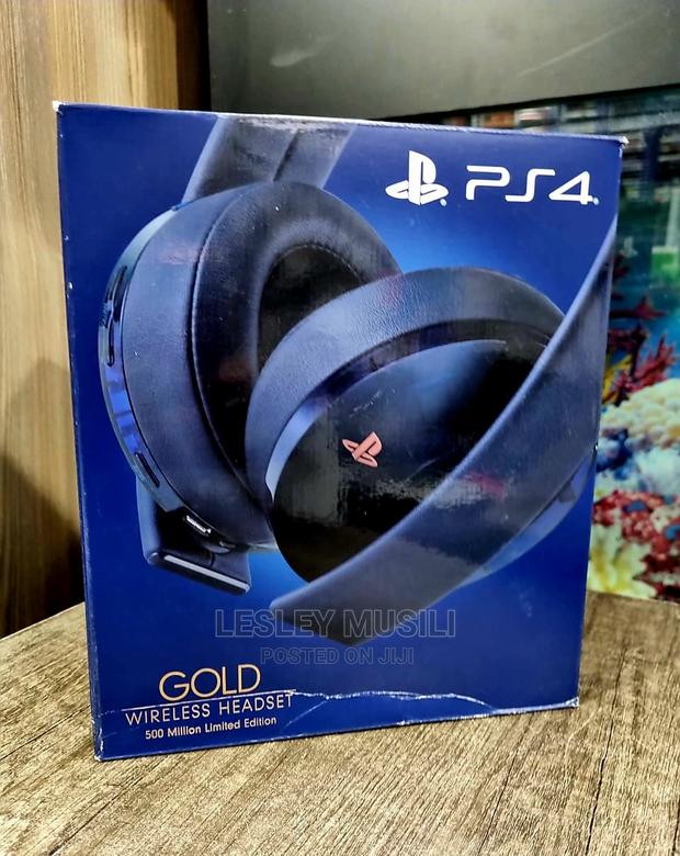 Ps4 Gold Wireless Gaming Headset - main view