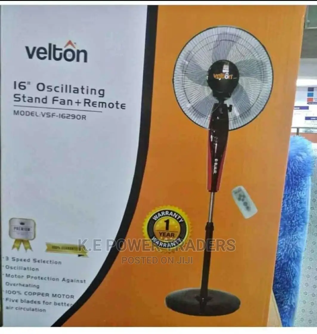LED Display Stand Fan With Remote