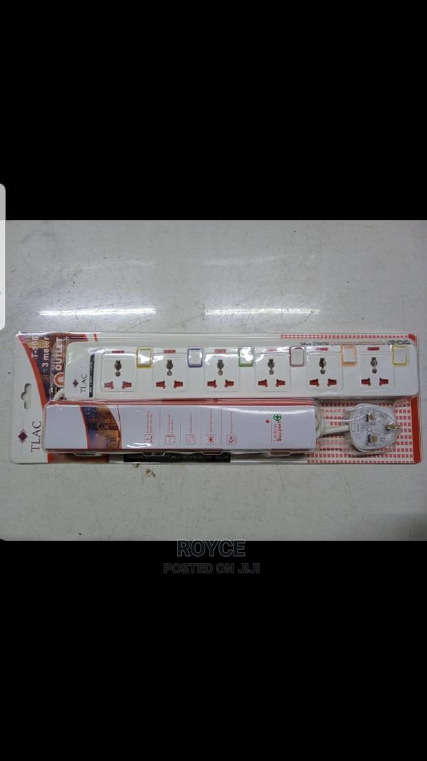 TLAC 6 Ways , 3M Long Extension Cable With Surge Protector - main view