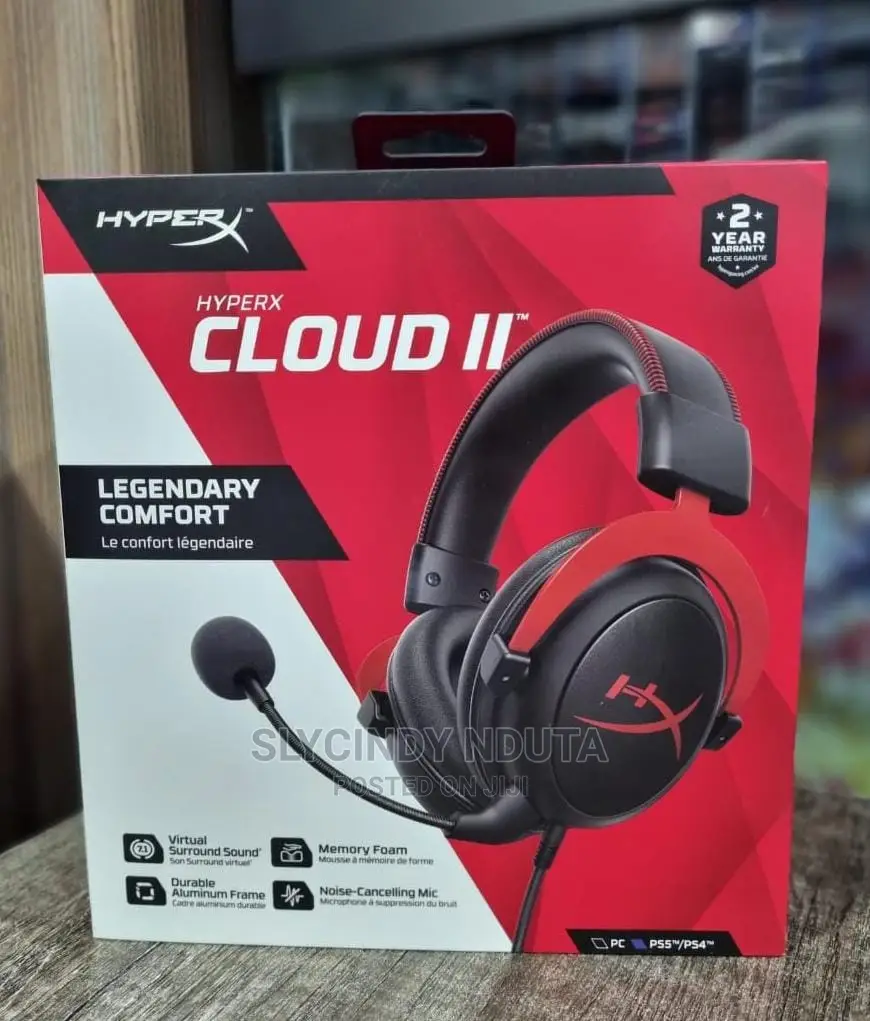 Hyper X Cloud II Gaming Headphones For Ps5/Ps4