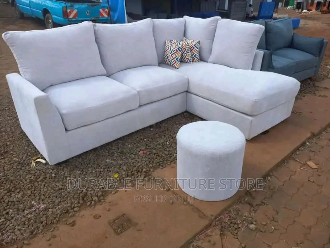 L Shape Sofa and a Table