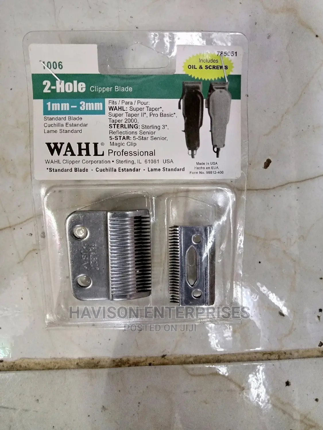 Wahl Oiled Blade