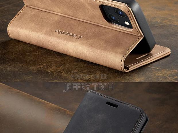 iPhone 13 Pro Max (6.7) Retro Flip Leather Case - thumbnail 3
