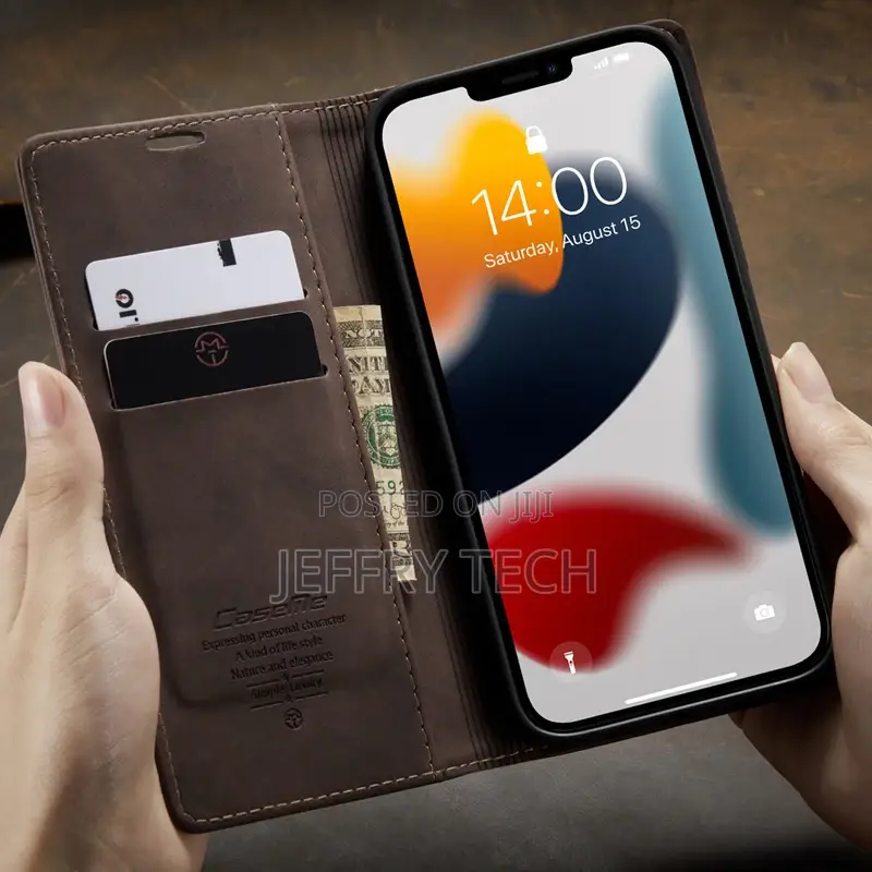 Magnetic Wallet Leather Flip Case for iPhone 13 Pro Max M