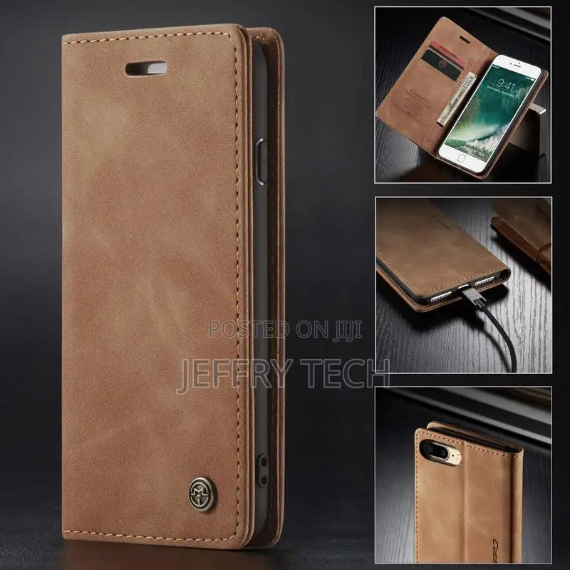 Flip Leather Walelt Phone Case for iPhone 6 S 7 8 Plus Luxur