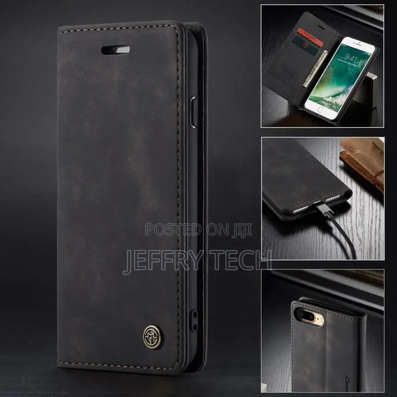 Flip Leather Walelt Phone Case for iPhone 6 S 7 8 Plus Luxur