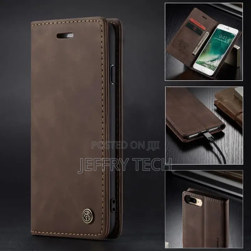 Flip Leather Walelt Phone Case for iPhone 6 S 7 8 Plus Luxur