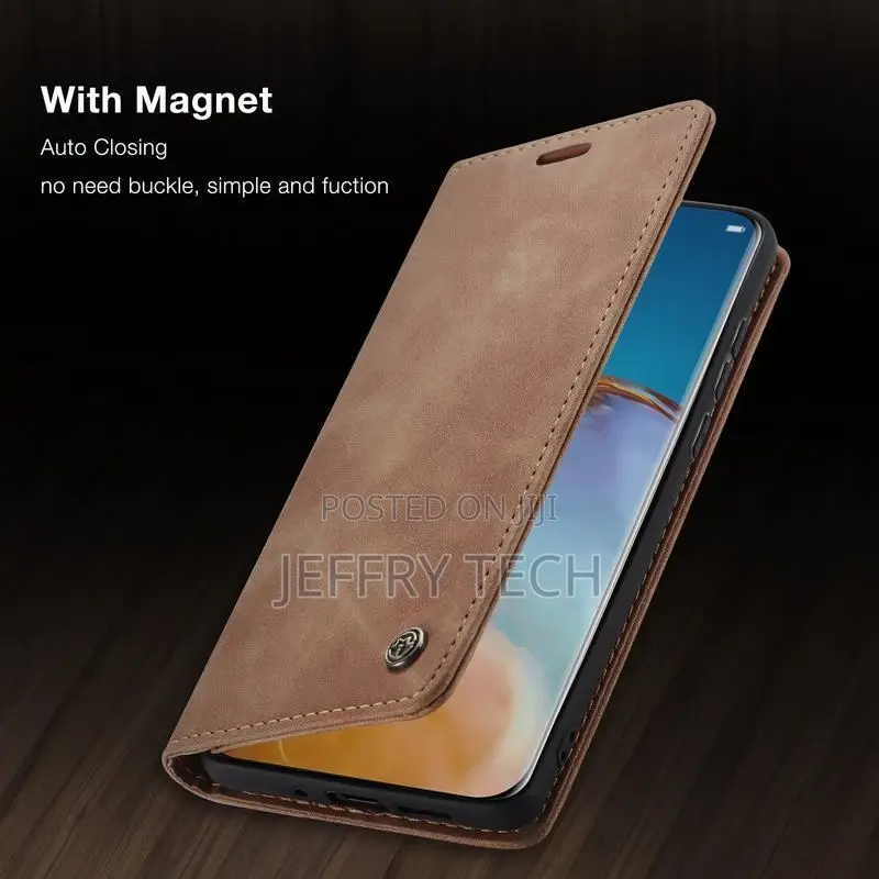 Luxury Magnetic Flip Case P30 Lite Leather Wallet