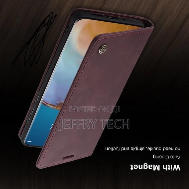 Luxury Magnetic Flip Silicone Case P3o Pro Leather Wa - thumbnail 3