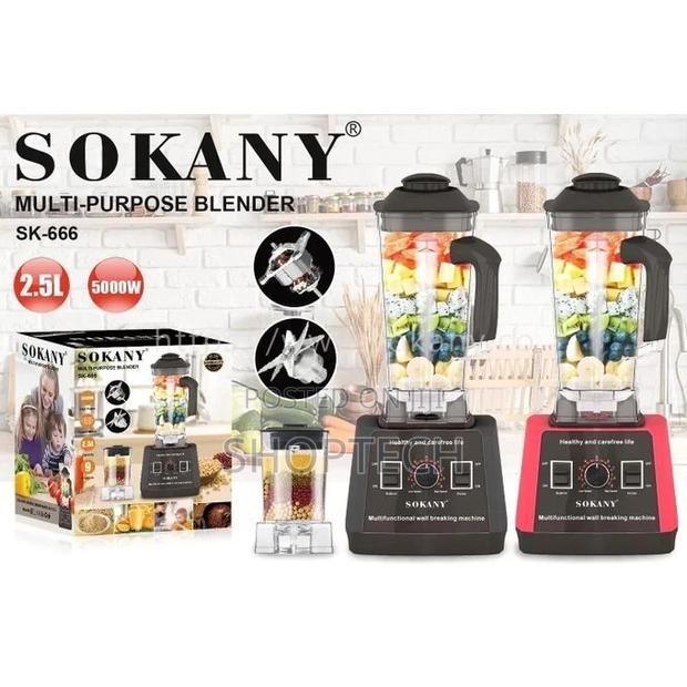 Sokany 5000 Watts Commercial Heavy Duty Blender -2.5ltrs
