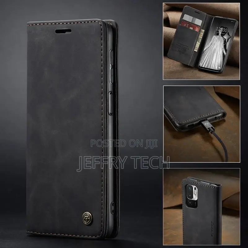 Buy Xiaomi Redmi Note 10 5G Case, Leather Wallet Case With C