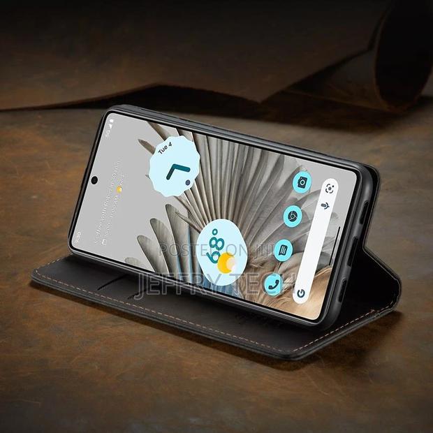 Flip Case for Google Pixel 7 Pro Luxury Magnetic Shockproof - thumbnail 3