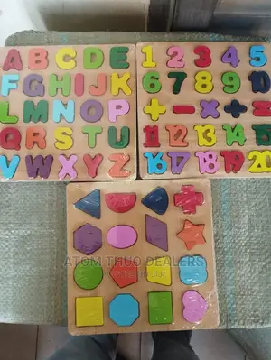 Wooden Shapes ,Numbers and Letters