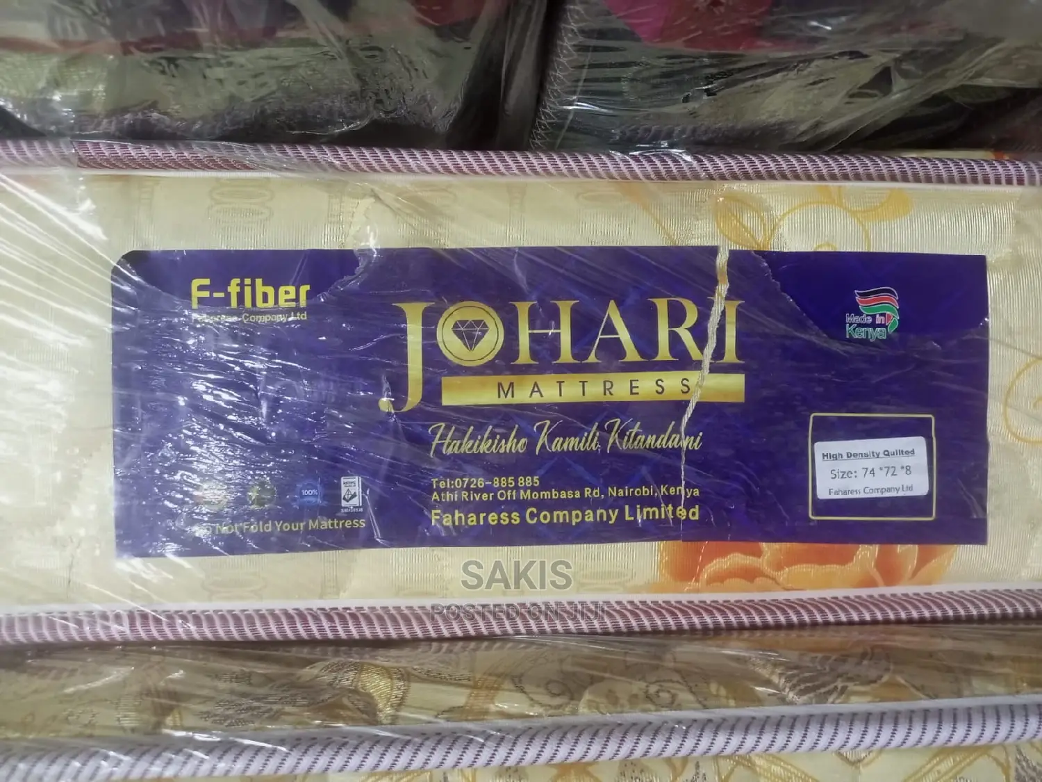 Hah! 6 X 6 X 8 Heavy Duty Quilted Mattresses. Free Delivery