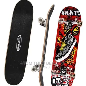 Skateboard With Rubber Wheels .,.