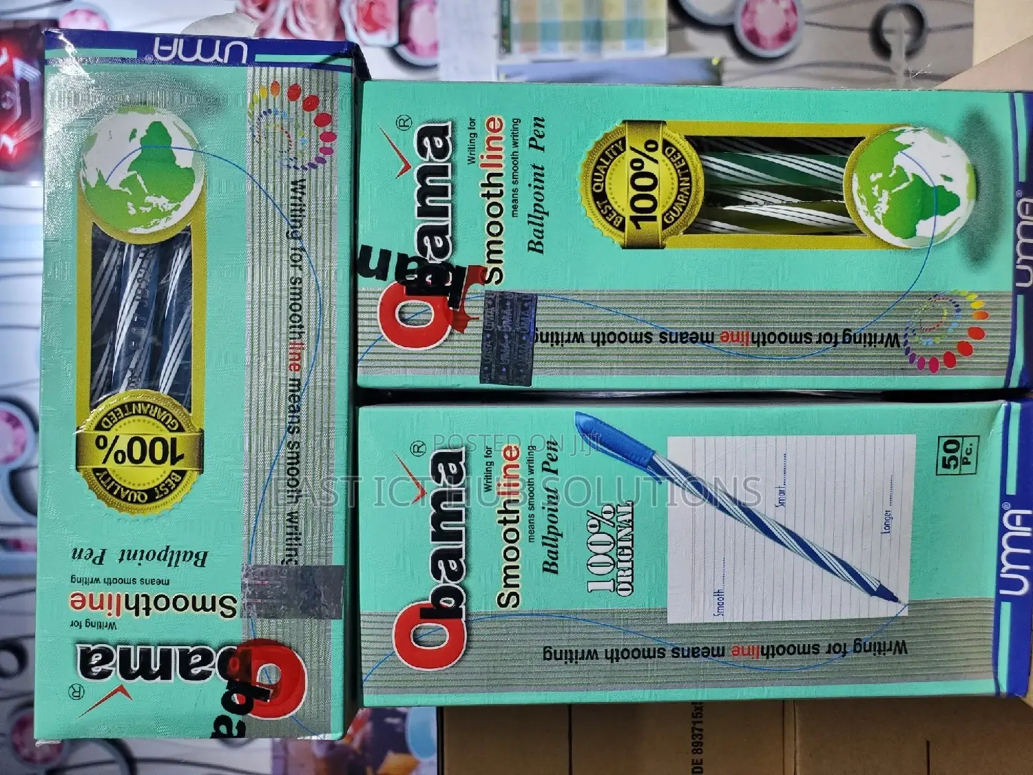 Obama Premium Quality Pens All Colors 50pack