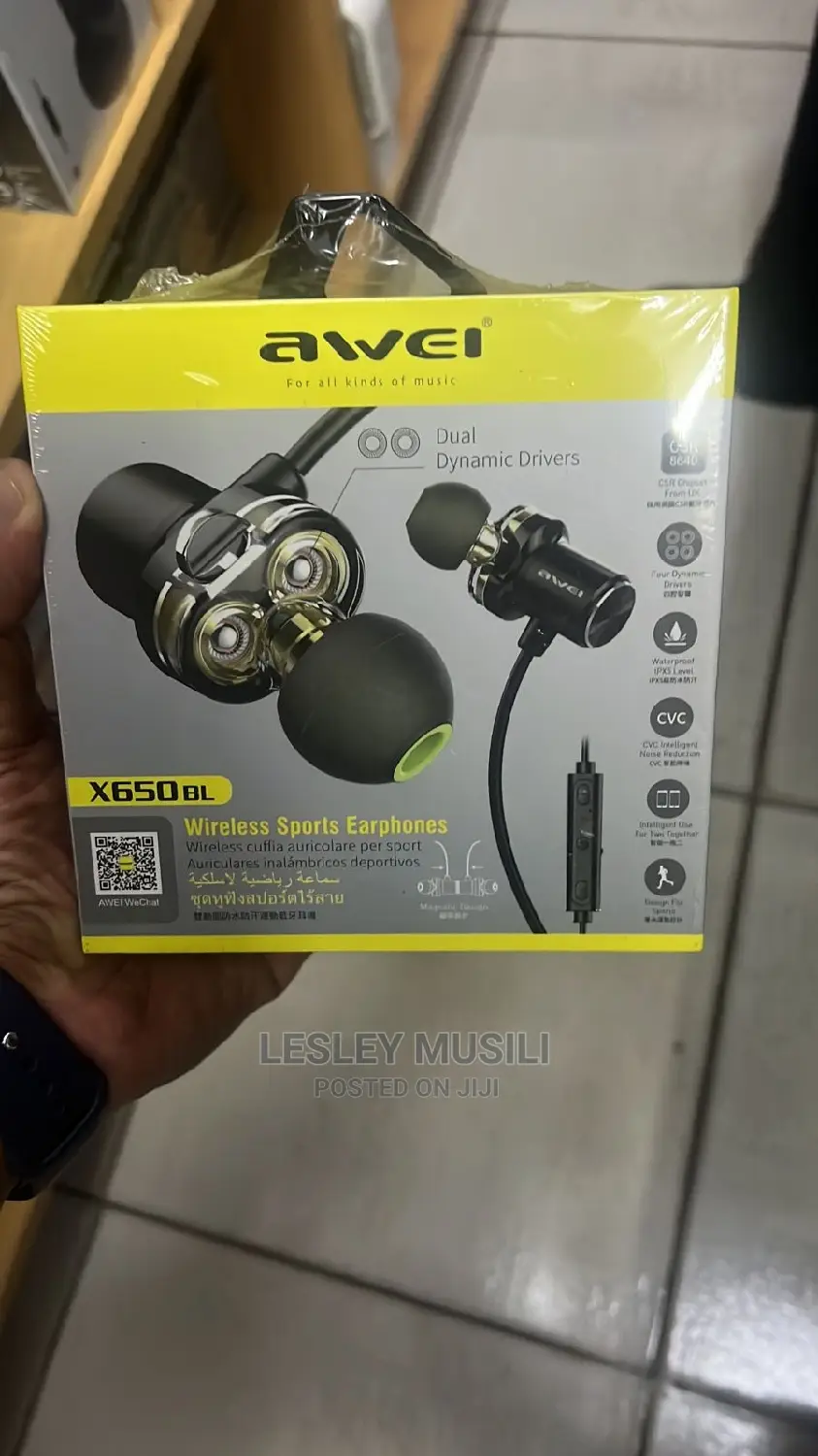 Awei X650 Wireless Sports Earphones