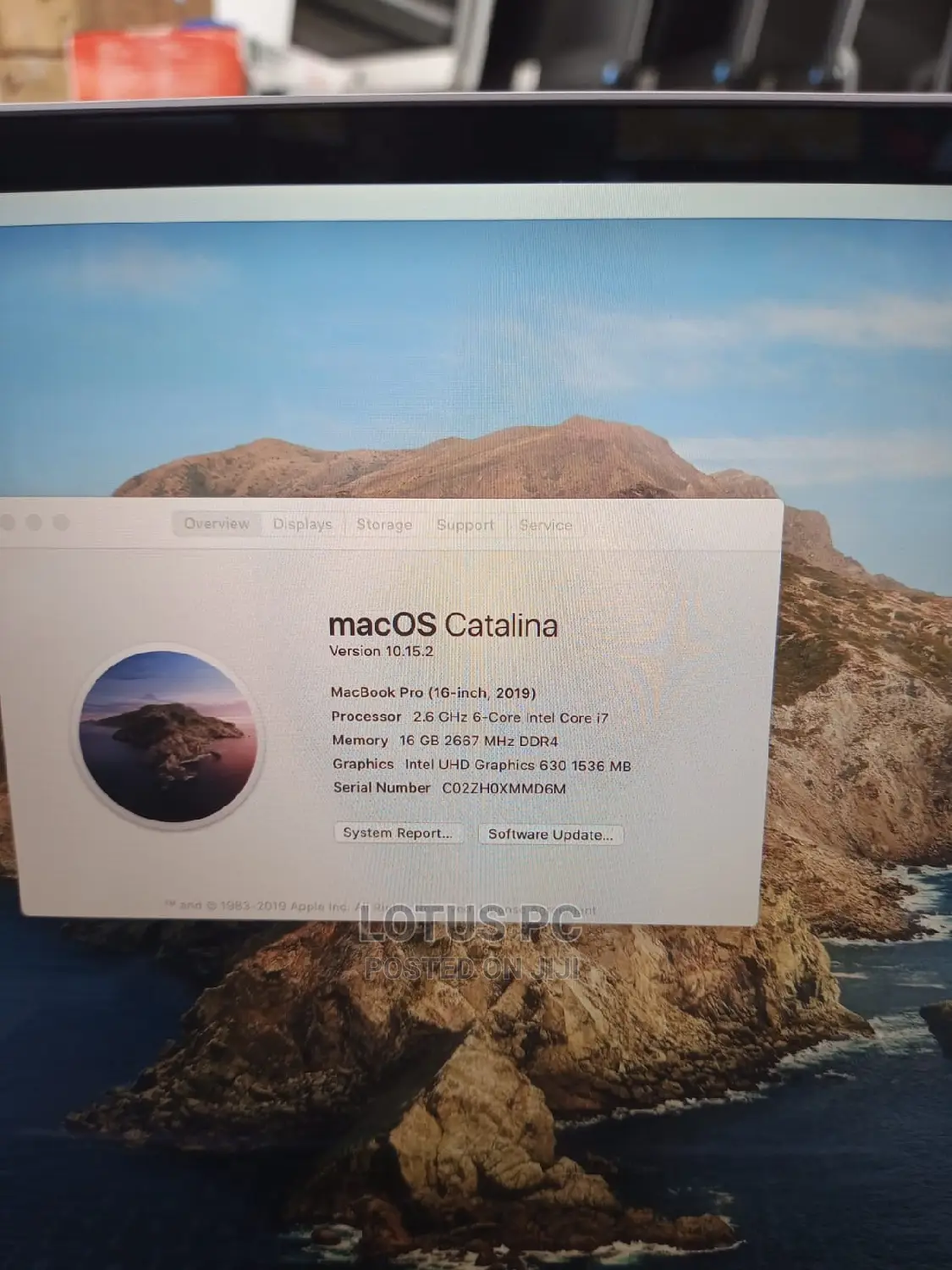Laptop Apple MacBook 2019 16GB Intel Core I7 SSD 512GB