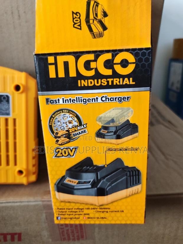 Ingco Charger 20V Ingco Cordless Machines Fast Intelligent - thumbnail 4