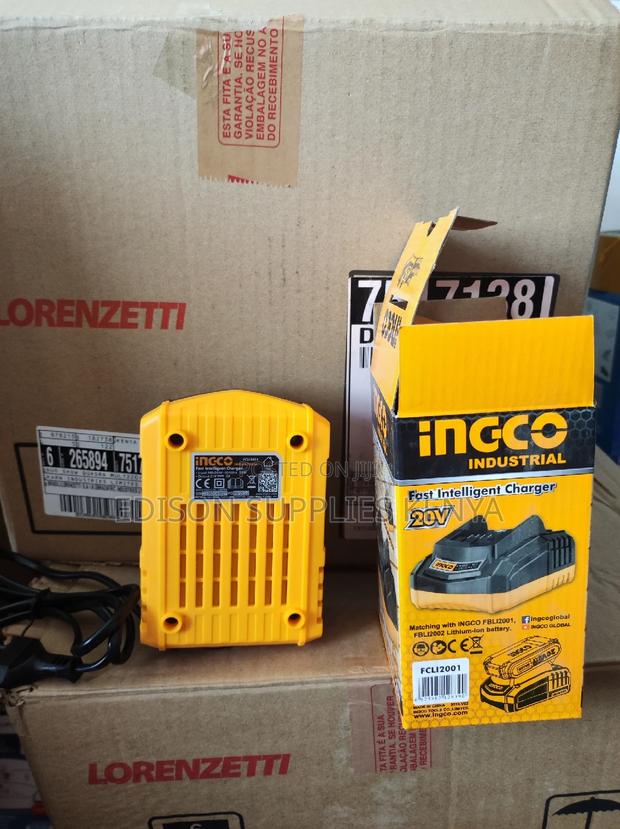 Ingco Charger 20V Ingco Cordless Machines Fast Intelligent - thumbnail 3