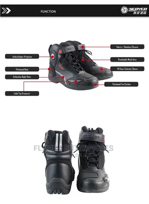 Motorcycle Motocross Riding Racing Ankle Riding Boots