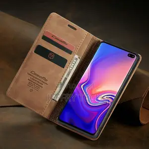 Caseme Retro Leather Case for Samsung Galaxy S10 Book Style