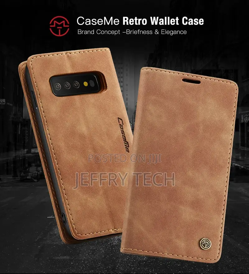 Caseme Retro Leather Case for Samsung Galaxy S10 Book Style