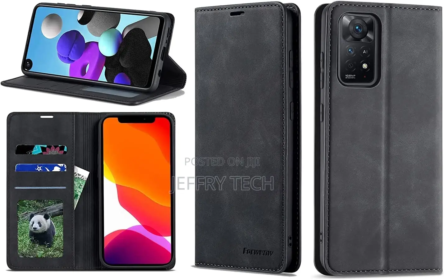 Leather TPU Magnetic Flip Case for Xiaomi Redmi Note 11