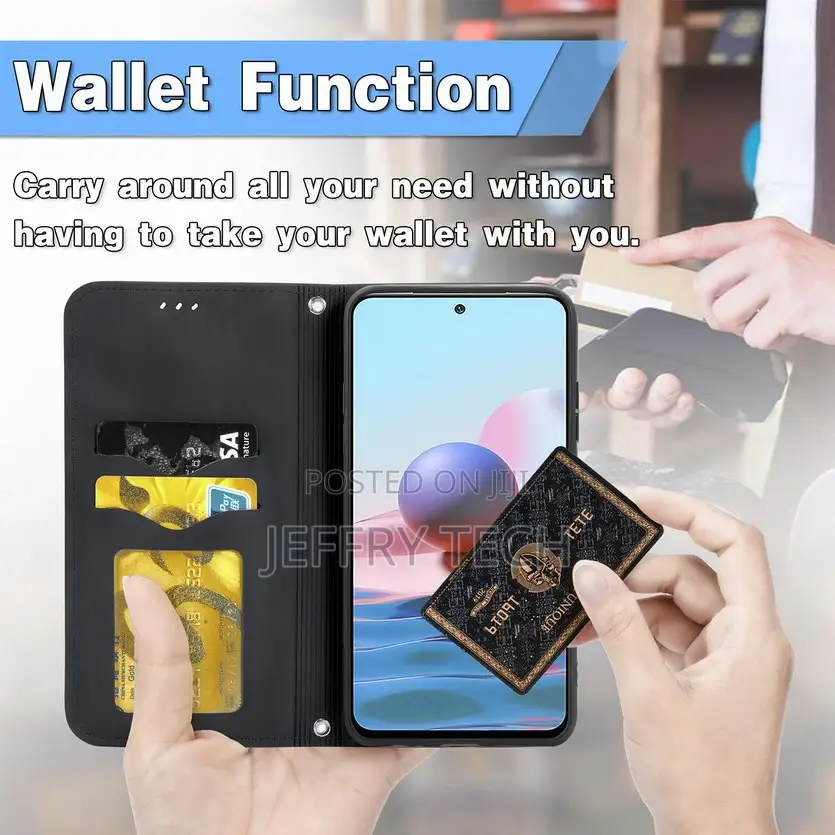 Flip Leather Case for Xiaomi Redmi Note 10 Pro Wallet