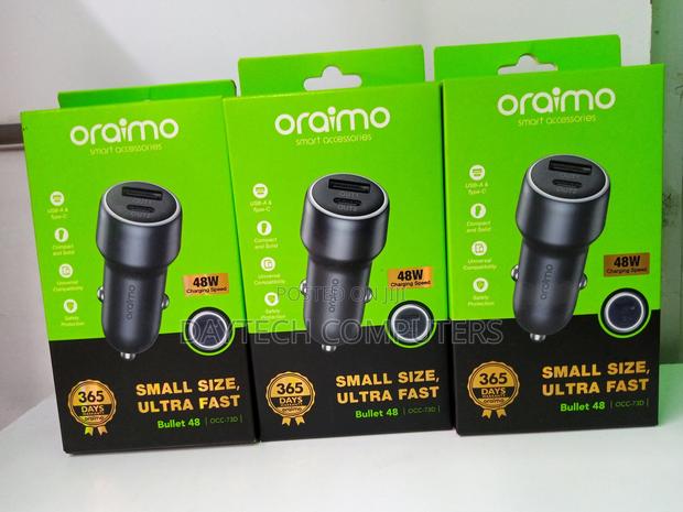 Oraimo Occ-73d Bullet 48 48w Fast Charging Car Charger